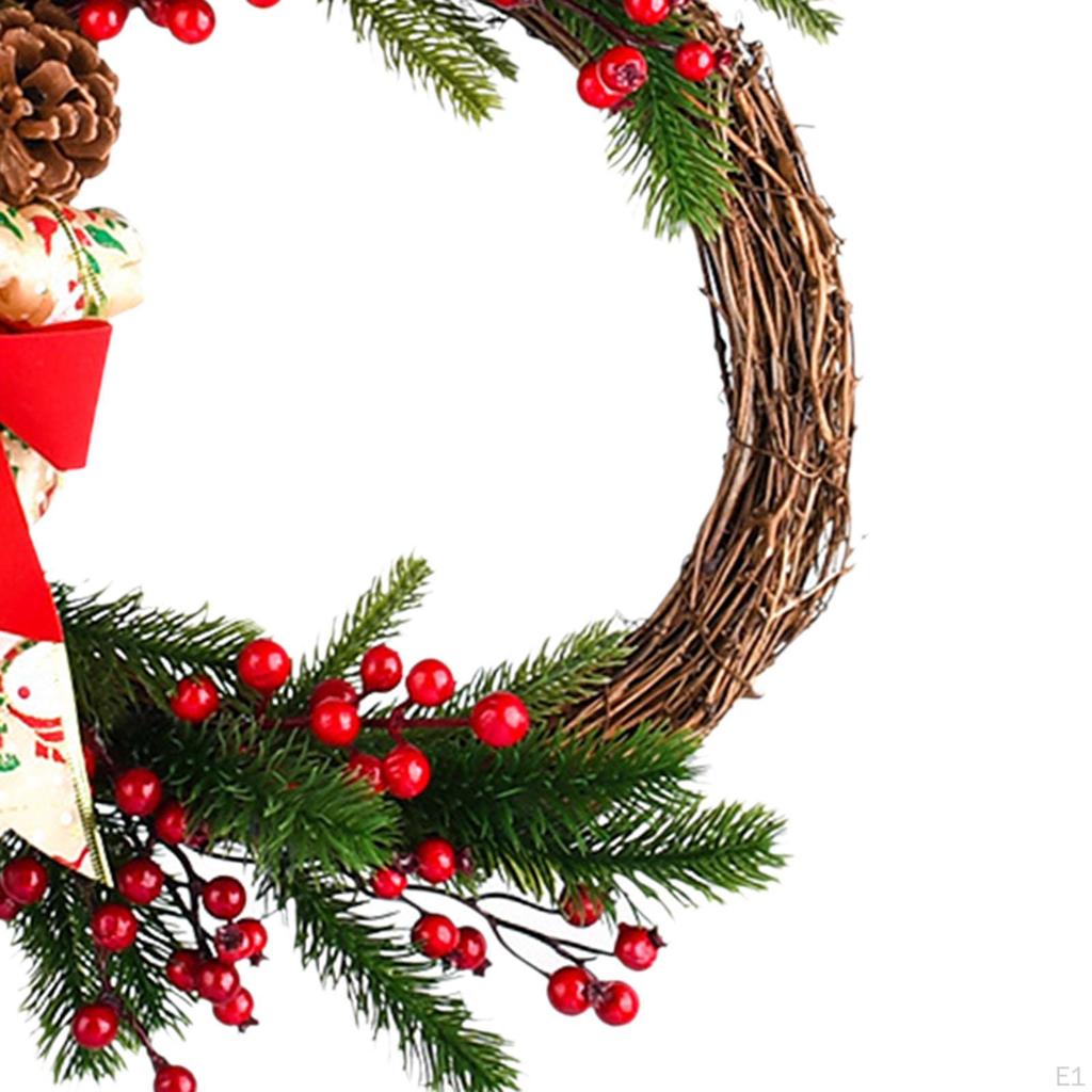 40 см рождественский венок на дверь искусственная шишка красные ягоды для вечеринок