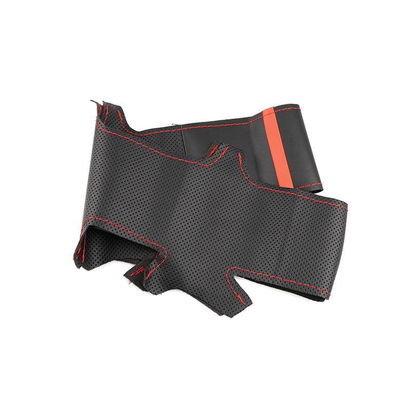 For Kia Carens 2004 2005 2006 Borrego 2007-2016 Car-styling Steering Wheel Hand-stitched Microfiber Leather Cover Trim Interior