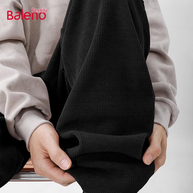 Baleno Men's Autumn Chenille Straight-Leg Casual Pants