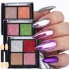 Nail Solid Powder Smooth Surface Long Lasting Mini Plate Nail Art Glitter Pigment Mirror Colorful Powder for Female