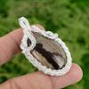 925 Sterling Silver Coconut Jasper Gemstone New Wire Wrapped Anniversary Pendant