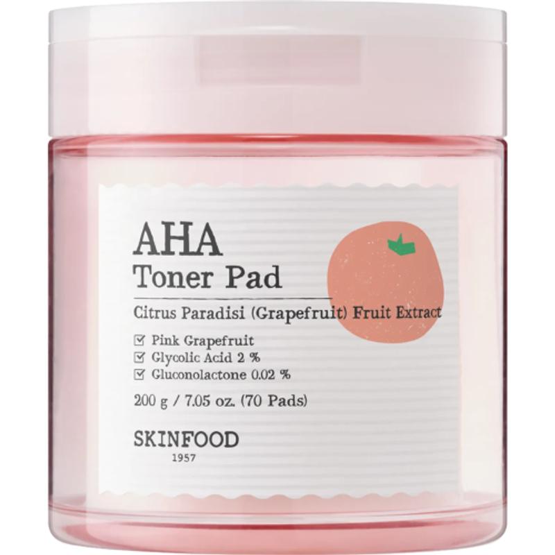 [Skinfood] Pink Grapefruit AHA Toner Pad (70ea)