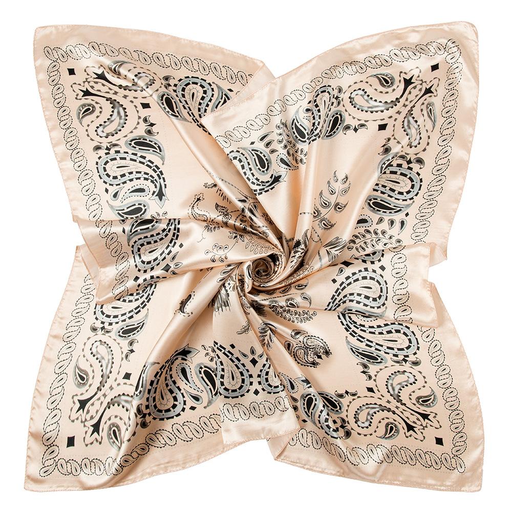 High-quality Luxurious Silk Scarves Headband Scarfs Neck Scarf For Women Chain Silk Scarf Women's Decorative Shawl