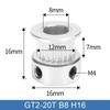 16 20 36 40 60 Teeth GT2 Pulley Belt Width 6mm Synchronous Wheel Durable 2GT Pulley  3D Printer