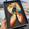 New Satin Shawl Design  Print Silk Square Women Neck Scarves Wrap Headkerchief Beach Hair Band Women's Bandana Silk Scarf