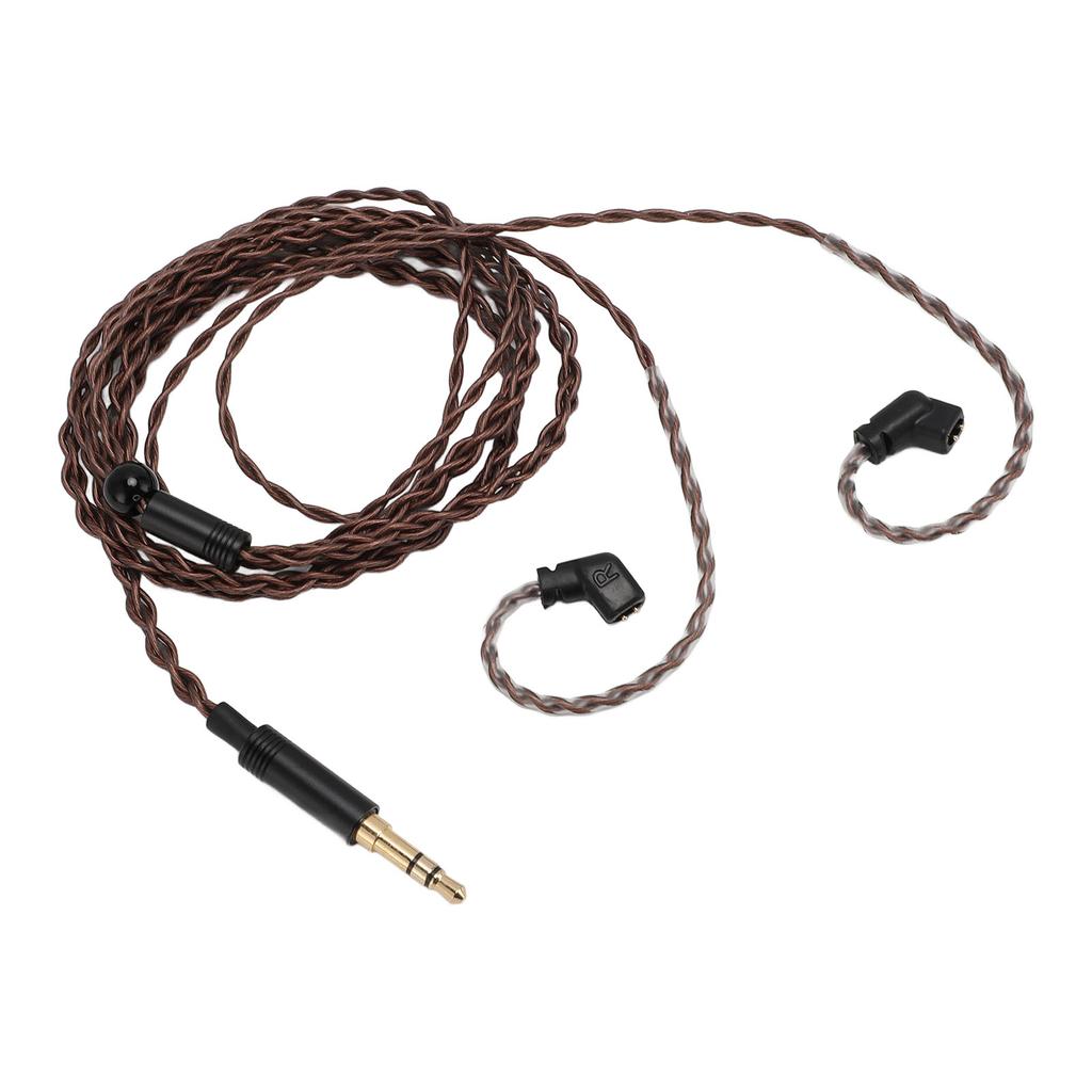 3.5mm to 2 Pin 0.78mm Earphone Cable 3.9FT OFC Braiding Gold Plated Headphone Replacement Cable for QDC for KZ ZSN ZSN