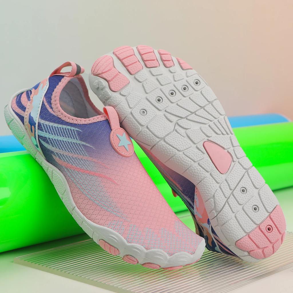 Women's Water Swimming Shoes Rubber Outsole Quick Drying Breathable Men's Swimming Shoes Beach Shoes Casual Exercise Bike
