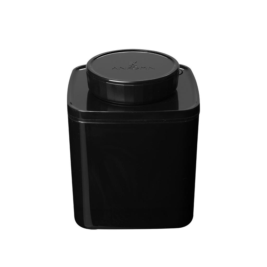 ANKOMN Dial Type Вакуумный контейнер для хранения с поворотным затвором, черная светозащитная канистра для кофейных зерен, кофейный порошок 100 г (0,6 л) приблизительно. 150-200 г примерно.