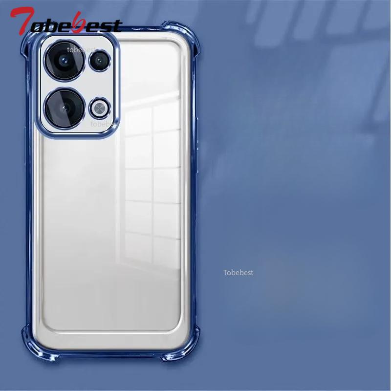 Clear Transparent Shockproof Plating Silicone Case For OPPO Reno 13 Pro 13F 5G Soft Back Cover