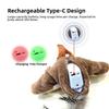 Electronic Flapping Bird Cat Toy USB Vivid Chirping Interactive Cat Touch-Activated Hangable Pet Simulation Sparrow Toy