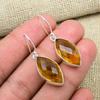 Citrine Gemstone 925 Sterling Silver Handmade Wedding Earrings Jewelry For Thanksgiving