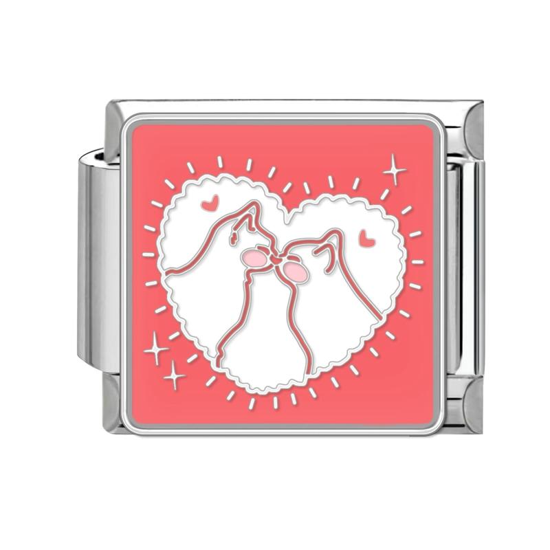 Мультяшные Милые Кошки Собаки Лапа Сердце Ночь Луна Цветы Итальянские Шармы-Звенья Подходят для Браслета из Нержавеющей Стали 9 мм Женщины DIY Изготовление Подарки