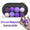 Silicone Magnetic Sensory Balls Kid Adults Anxiety Relief Stress Sensory Toy Fidget Toy Worry Balls Autism Calming Fidgeting Toy
