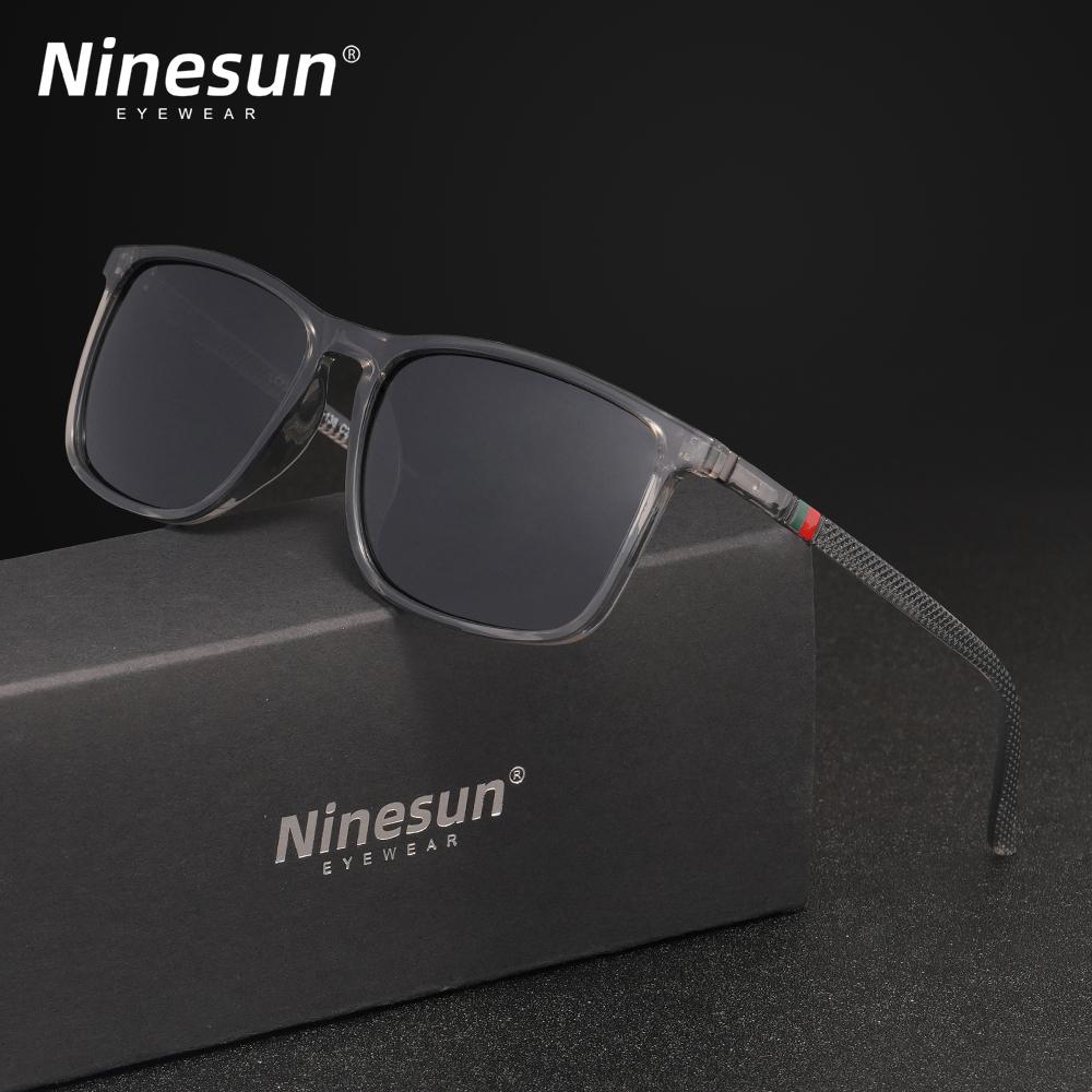 NINESUN Men/Women Sunglasses Polarized UV400 Protect Ultralight Rectangle Fishing Glasses Driving Anti-Glare Mirror Lens