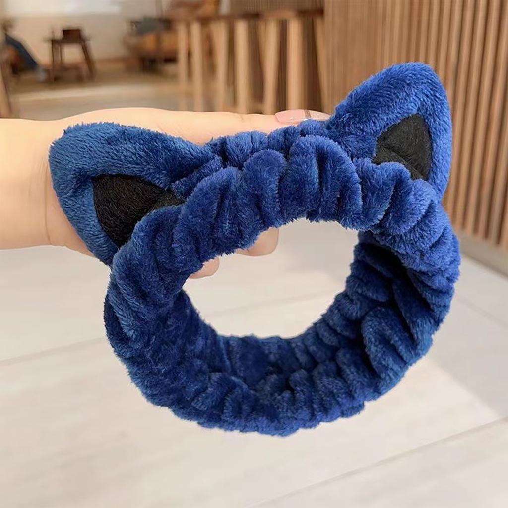 Lovely Cat Ears Hair Band Soft Elastic Headbands Women Soft Cosmetic Headbands Suitable for Ladies and Girls