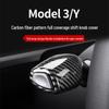 Крышка рычага переключения передач из углеродного волокна и декор подрулевых лепестков для Tesla Model 3/Y