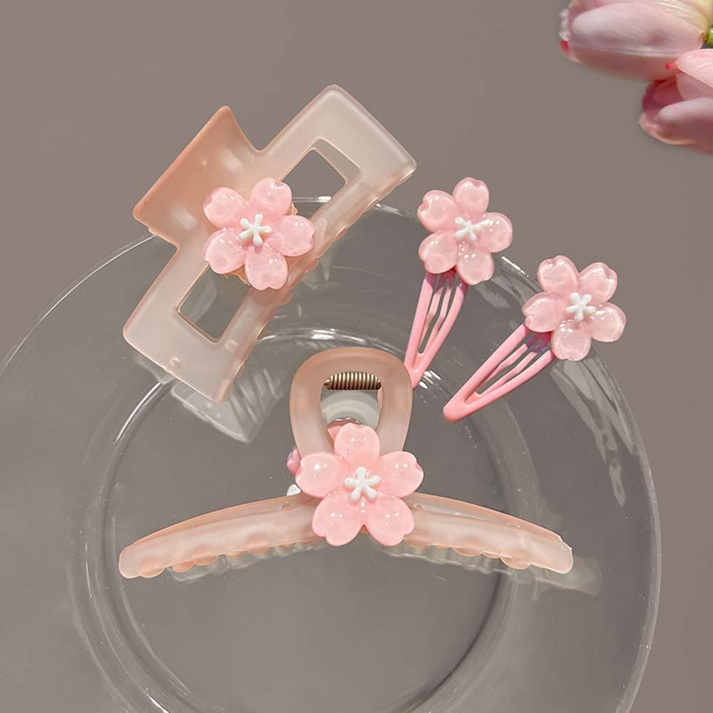Hair Accessories Sakura Hairpin Cherry Blossom Flower Hair Claw Kawaii Flower Hair Clip Lady