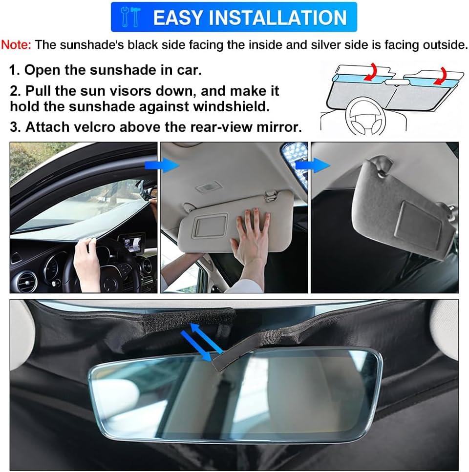 Для BMW X1 F48 2016 2017 2018 2019-2025 Автомобильный солнцезащитный козырек на лобовое стекло Чехол на переднее окно Солнцезащитный козырек Защита от УФ Автоаксессуары