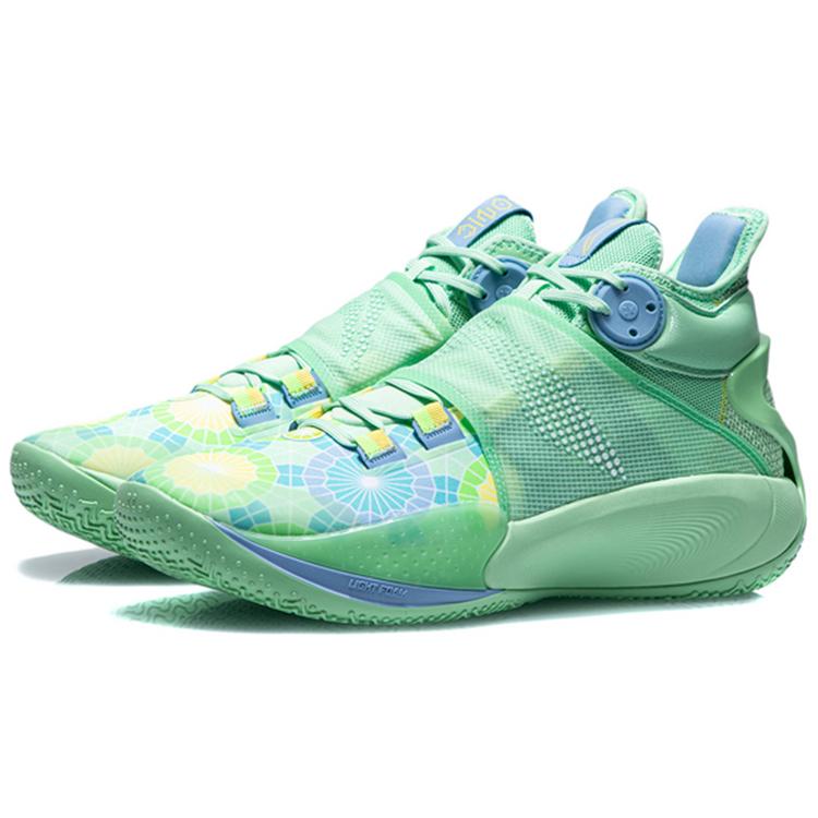 Баскетбольные кроссовки Li Ning SONIC 9 Мужские Средняя высота Мятно-зеленые ABAR011-E