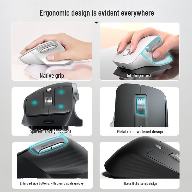 HP Professor1 Silent Multi-Mode Ergonomic Wireless Mouse