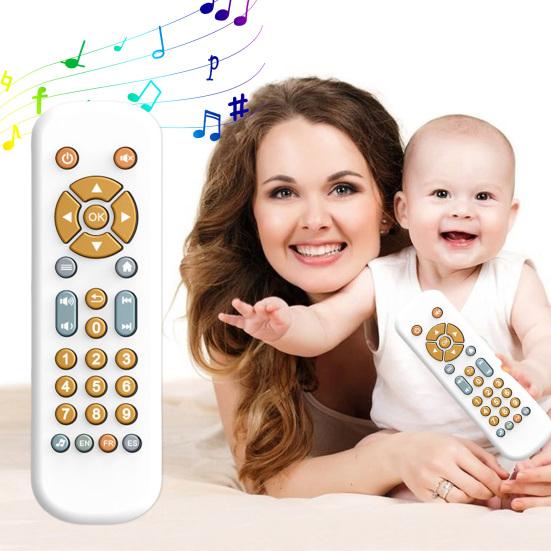Baby Teething Toy Soft Button TV Remote Control Food Grade Silicone