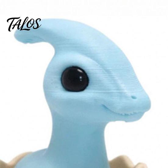 Кликер-яйцо динозавра Talos, Игрушка-фиджет, 3D-печатная скорлупа яйца динозавра, кликер для пальцев, карманная игрушка с кнопкой для снятия тревоги и стресса