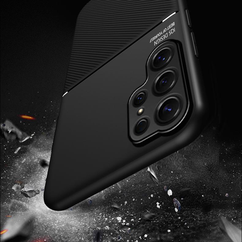 Luxury Ultra-Thin Business Phone Case For Samsung Galaxy S26 S25 S24 S23 S22 S21 Ultra Plus Non-slip Comfortable Grip Soft Cover