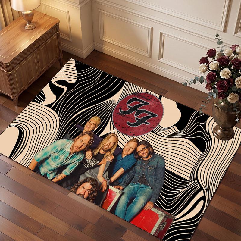 Foo Fighters Rug Soft Thick Non Slip Floor Carpet for Bedroom Living Room Home Decor