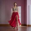Tassels Shining Sequins Belly Dance Skirt Dancing Skirt Spanish Skirt Show Costumes