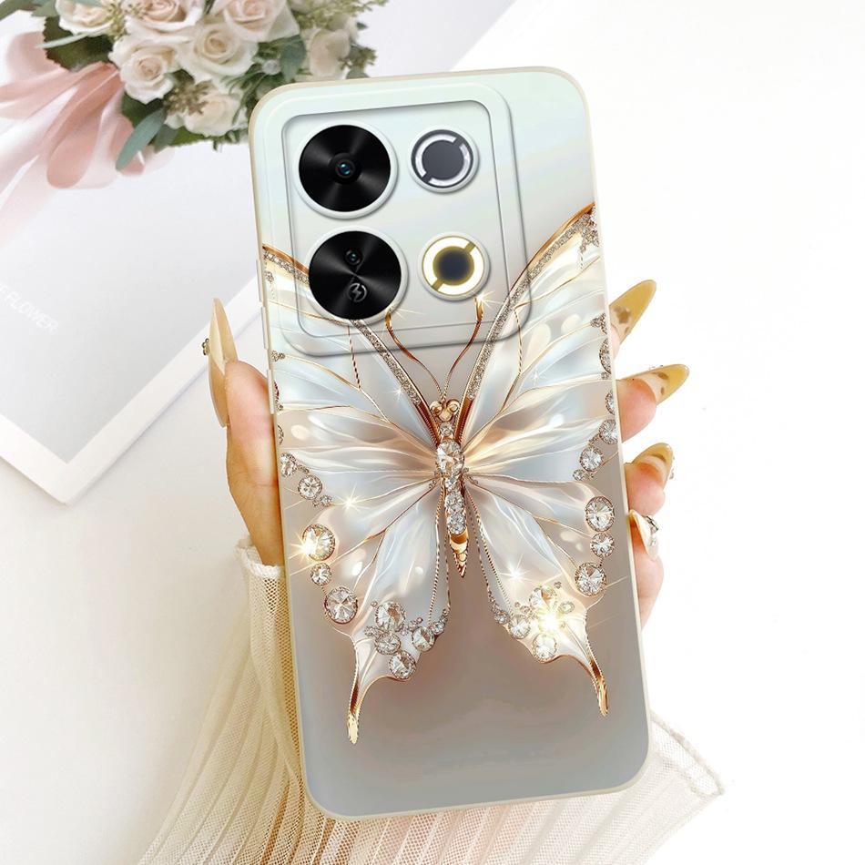 For ITEL P65 Cute Cat Flower Cartoon Phone Case For Itel P671L ItelP65 Shockproof Soft Silicone Covers Bumpers