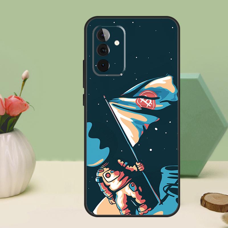 Смешные монеты Bitcoin для Samsung Galaxy A26 A54 A34 A14 A52 A32 A12 A13 A33 A53 A15 A16 A36 A56 A06 A35 A55 Чехол