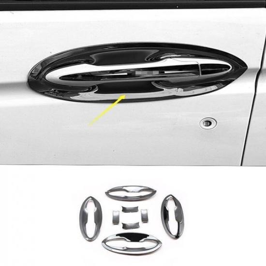 Exterior Side Door Bowl Cover Trim For Honda Fit/Jazz 2014-2020 Black Titanium