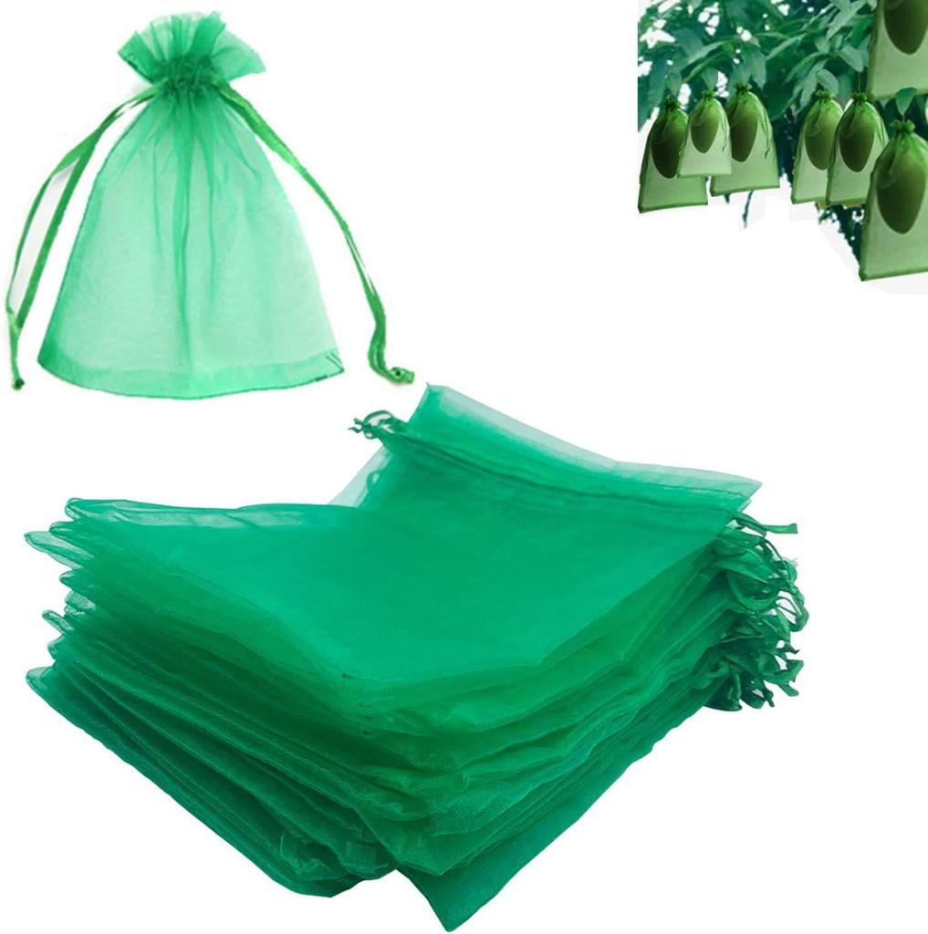 20pcs Grapes Fruit Protection Bags Garden Mesh Bags Agricultural Orchard Pest Control Anti-Bird Netting Vegetable Bags