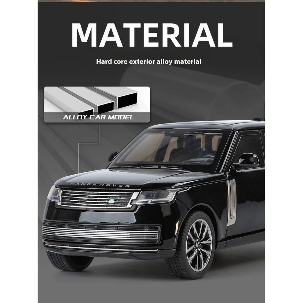 Land Rover Range Rover 1:Модель автомобиля из литого металла в масштабе 32 - Черная версия