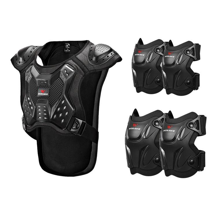WOSAWE Adult Motorcycle Armor Clothing Motorcycle Riding Knee Pads Elbow Pads Set Skateboard Roller Skating Protective Gear Set