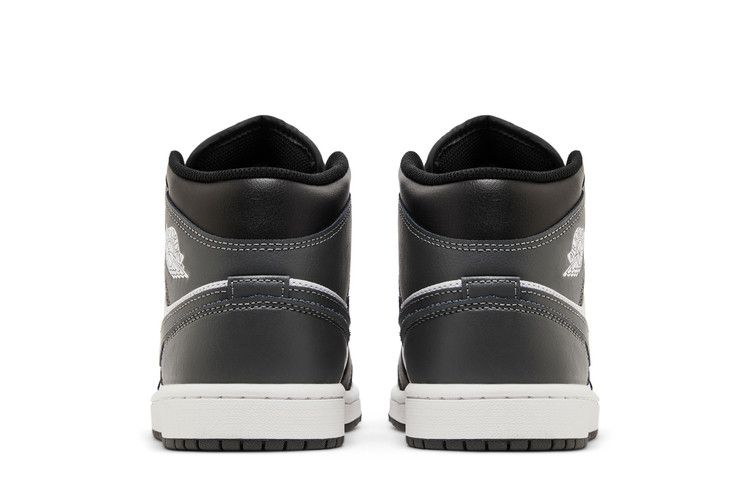 Jordan 1 Средний Черный Белый Железо-серый