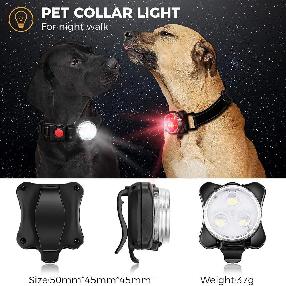 USB Charging Dog Collar Light Waterproof Taillights Durable Bicycle Lights Outdoor Activities