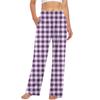 Женские повседневные модные брюки с клетчатым принтом Повседневные брюки