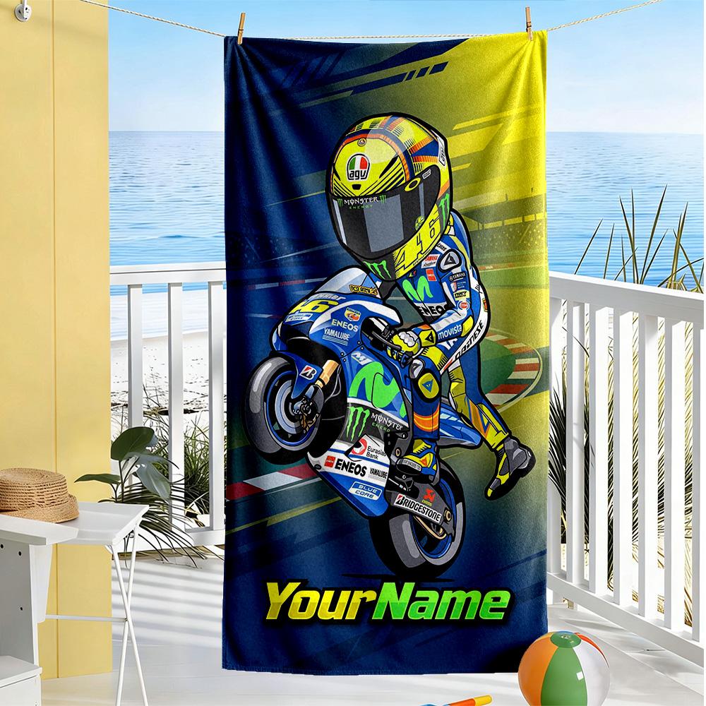 Doctor46 Personalized Name Beach Towel Soft Durable Quickdry For Beach Bathroom Outdoor Swimming Pool Camping Picnic Yoga Diving Vacation Accessories