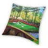 12Th Hole Augusta National Golf Club Pillowcase Polyester Linen Velvet Creative Zip Decor Pillow Case Home Cushion Case 45X45