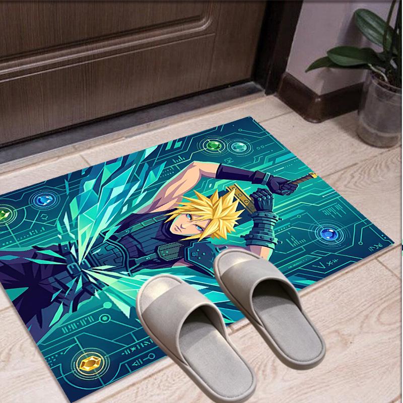 Final Fantasy Pattern Rug, Indoor/Outdoor Mat, for Picnic, Gameroom, Bedroom, Office, Living Room, Home Decor Carpet, Birthday Gift