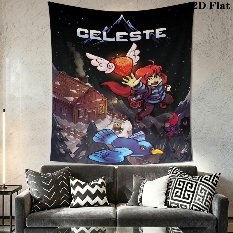 Celeste Vibe Wall Hanging Printed Fabric Blanket Decorative Tapestries for Bedroom Living Room Home Decor