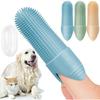 Dog & Cat Dental Pack: 3 Food Grade Silicone Dogs & Cats Finger Toothbrushes for 360 Cleaning