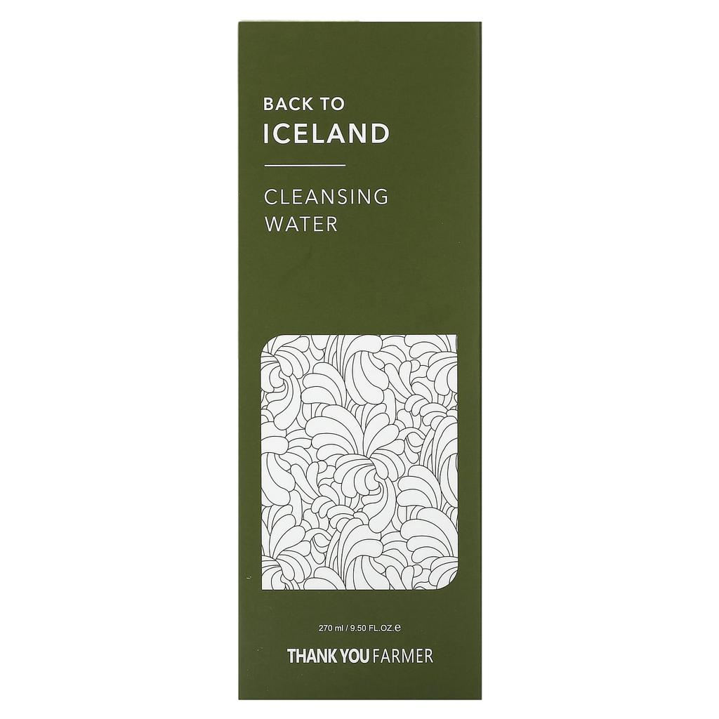 THANK YOU FARMER Back To Iceland, Cleansing Water, 9.5 Fl Oz (270 Ml)