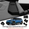 Для KIA EV9 2024 2025 Автоаксессуары Органайзер-подстаканник на центральную консоль, амортизирующий подлокотник, лоток для хранения, Черный