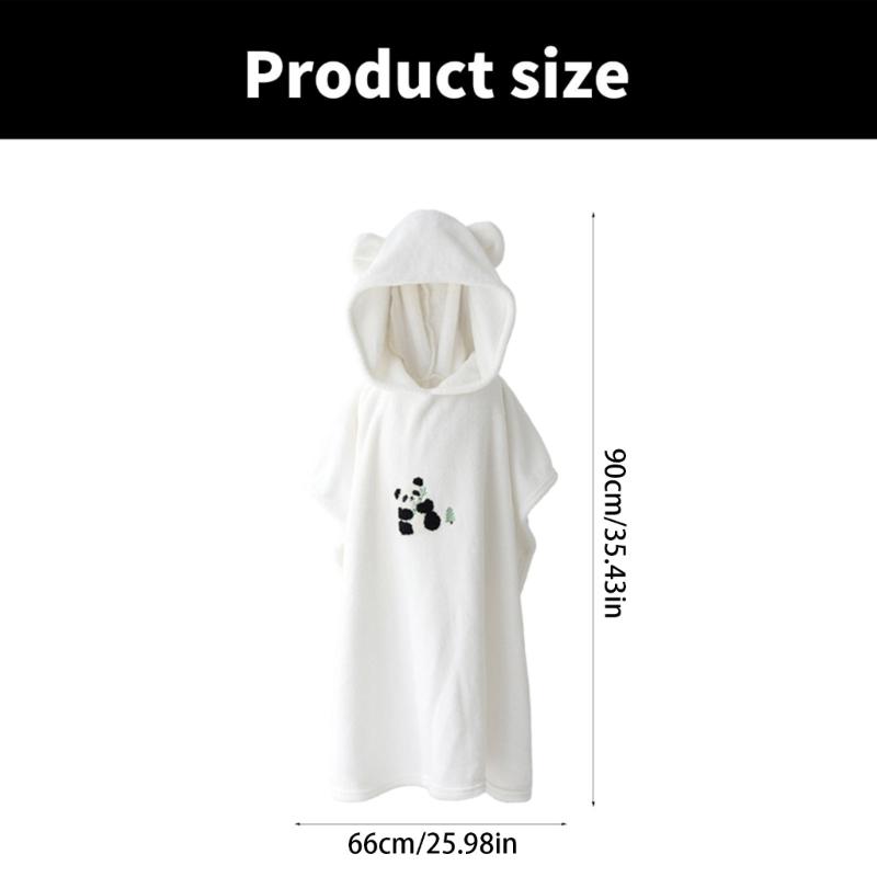 Детский халат с капюшоном, банное полотенце, дышащая детская накидка, быстросохнущий, мягкий, мультяшный плащ, пончо для новорожденных, с высокой впитываемостью