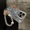 Для Apple 16 Promax Высококачественный блестящий мозаичный чехол для мобильного телефона для iPhone 15 с браслетом-шнурком 13 Женский