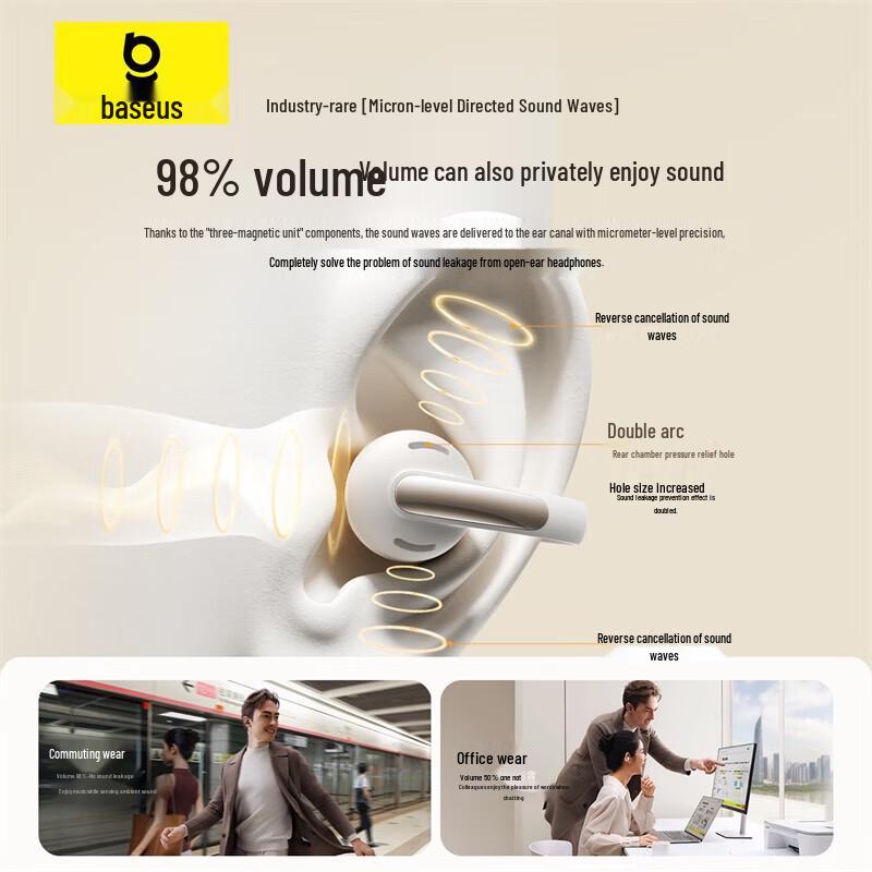Baseus MC1 Bone Conduction Ear Clip Bluetooth Earphones