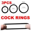 3 PCS SET Penis Cock Ring On for Men Delay Ejaculation Erection Man Dick Enlarger Sex Shop Toys for Couple Sex Toy Penisring