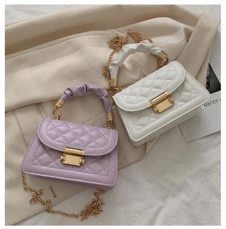 Новая женская модная цепочка, кроссбоди, ручная, маленькая квадратная сумка